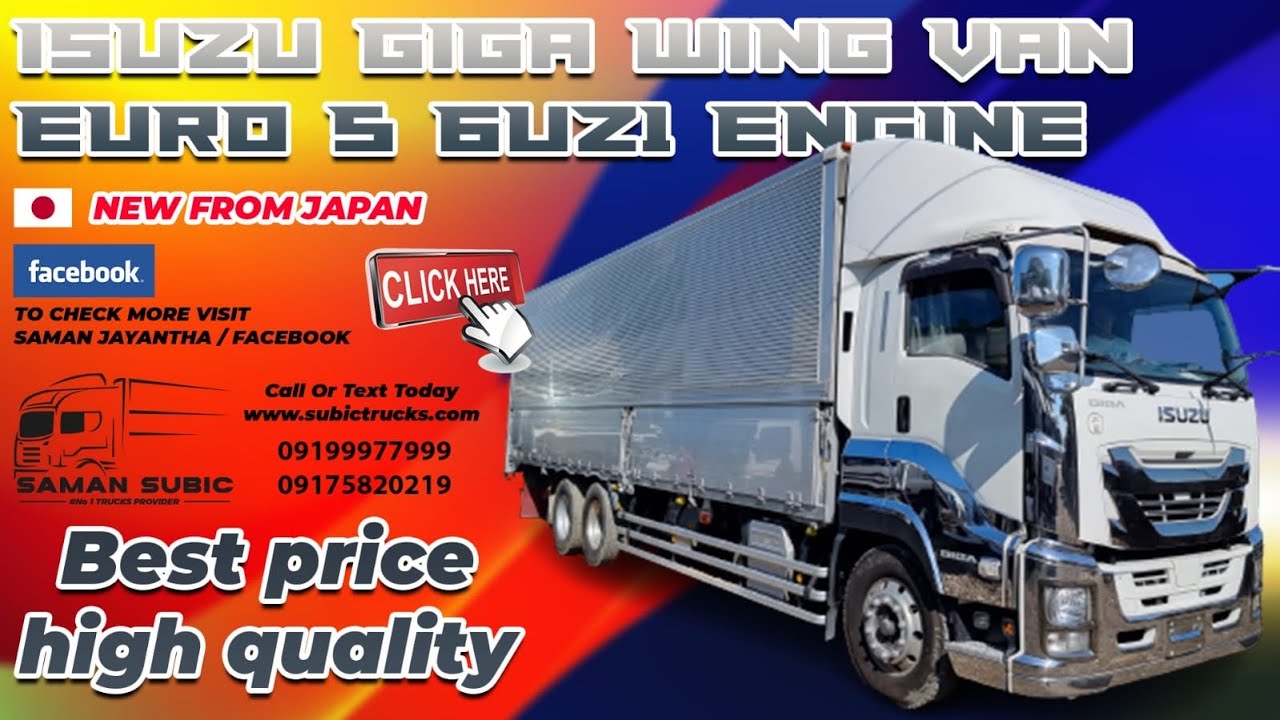 wing van euro5 Isuzu 2022 model low proce