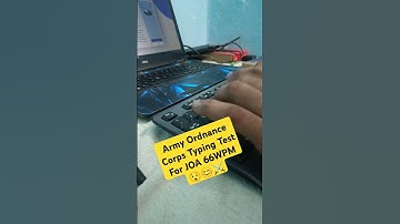 Army Ordnance corps JOA Clerk Typing Test कैसे करना है #armyordnancecorps