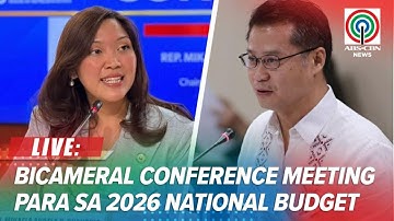 LIVE: Bicameral Conference Meeting on the 2026 National Budget | December 13