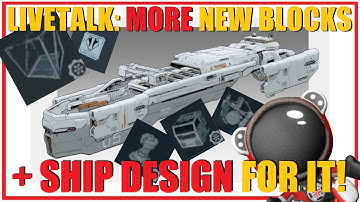 🔴[SPACE ENGINEERS] WARFARE 3 LIVE🔴 talk and reveal MORE NEW blocks! + building a ship to use them!