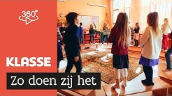 Tafels en stoelen buiten: bewegend leren in de klas // 360° video