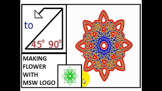 MSW logo tutorial/MSW LOGO Flower commands/Repeat command/Logo commands for class 3 & 4