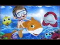 Dançando com o Bebê Tubarão ,Bebé Tiburón , ¡BINGO! - Músicas Infantis - Banana Cartoon em Português