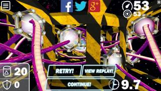 CosmoKnots v0.2.3 Gameplay Footage: "Spacewheel" full run + replay