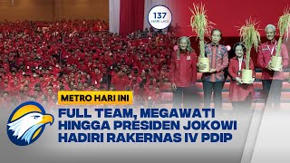 Full Team, Megawati hingga Presiden Jokowi Hadiri Rakernas IV PDIP