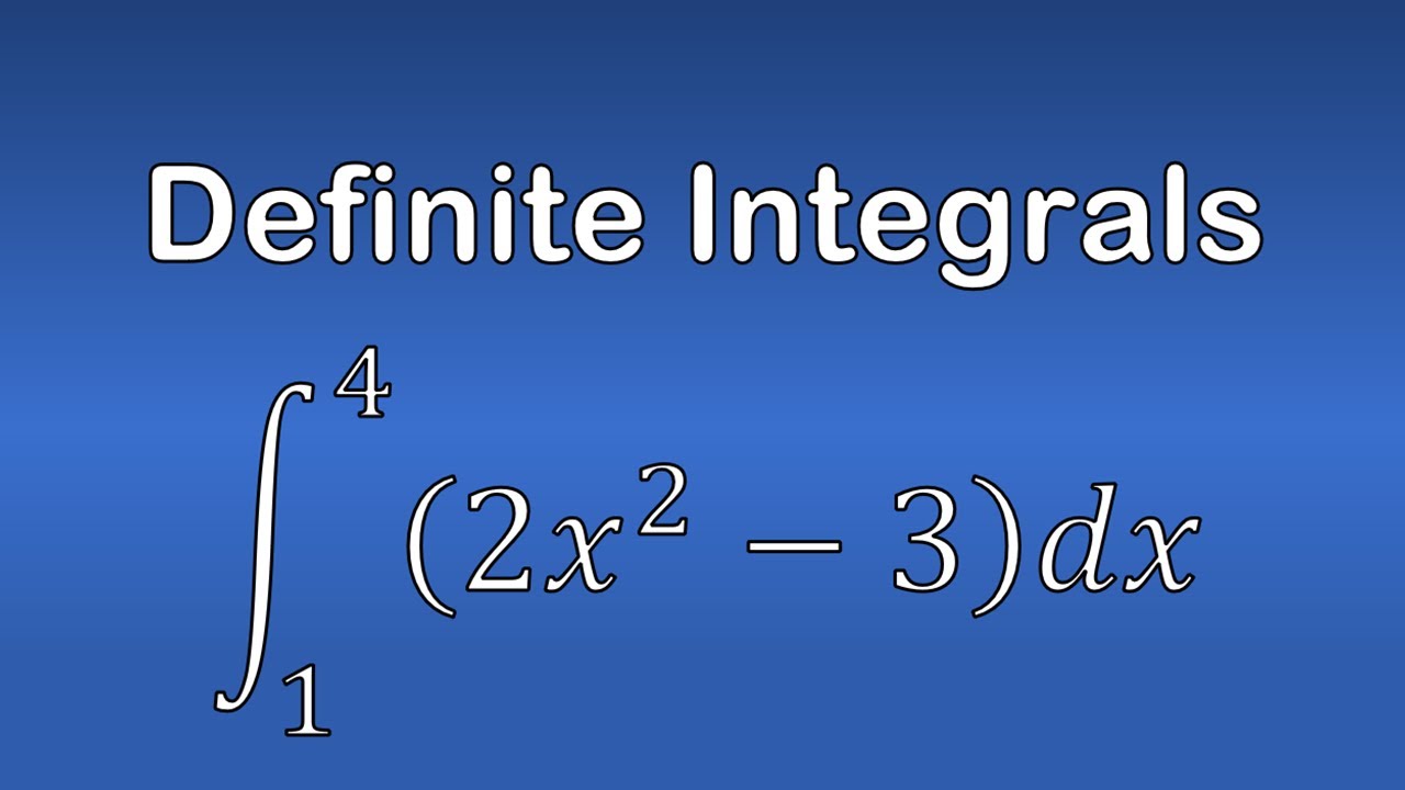 How to solve definite integral problems calculus youtube