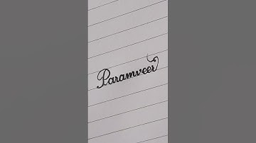 paramveer like & subscribe for more vedios #shortvideo #handwriting #viral #name #youtube #video