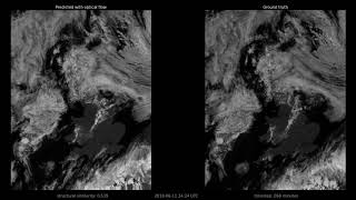Optical flow for predicting movement of clouds over UK