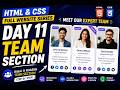 Build Team Section with HTML & CSS | Day 11 | Complete Website Series