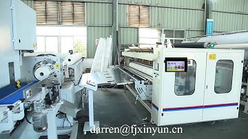 Point to point embossing maxi roll kitchen towel paper making machine price