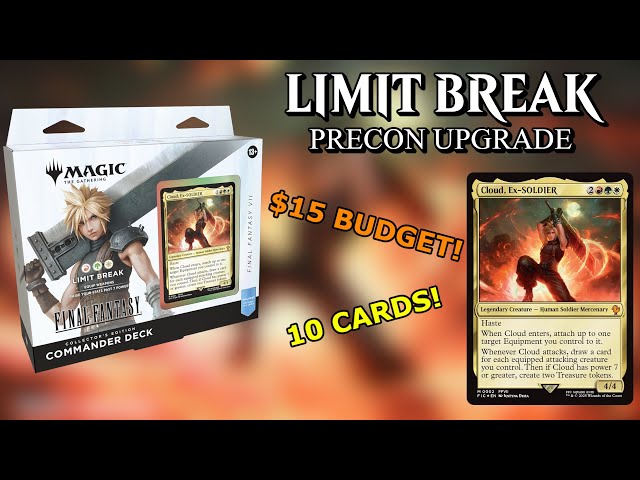 mtg final fantasy limit break precon Commander Deck ready to play right out of the box MTG PRECON UPGRADE | LIMIT