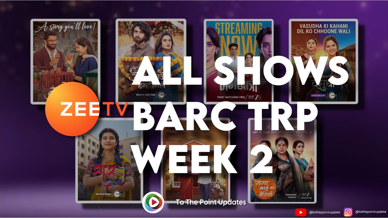 BARC TRP of Zee Tv Week 2 2026 | TO THE POINT UPDATES |