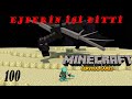 ENDER EJDERHAYI KESTİM VE OYUN BİTTİ | Minecraft: Türkçe Modsuz Survival 1.19.2 | 100.Bölüm