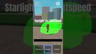 Starlight vs Lightspeed from Roblox T Titans battlegrounds reversed!