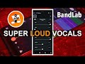 How to set your vocals as loud as possible in bandlab