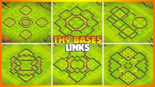 Best TH9 War/Trophy/Farming Base Links | New Town Hall 9 Base Designs - Clash Of Clans