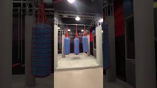 Skyfall Trampoline park 🤩#dubai #tr88house #skyfall #bluewatersisland #vibes 