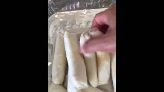 How to fry frozen egg rolls