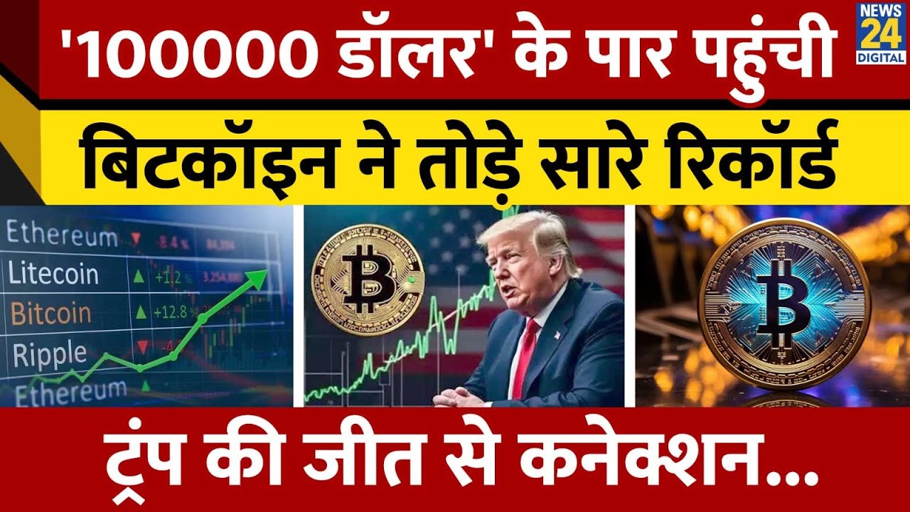 Bitcoin की कीमत 100000 Dollar के पार पहुंचा, क्या होता है Bitcoin? |  Bitcoin Price | Cryptocurrency