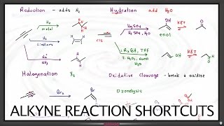 Alkyne Reactions Products and Shortcuts