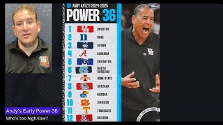 Way-too-early Power 36 for the 2024-25 men's college basketball season