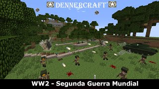 WW2 IN MINECRAFT ☠️ Ataques de Morteros | ATTACK ON MORTAR POST ☠️ screenshot 1