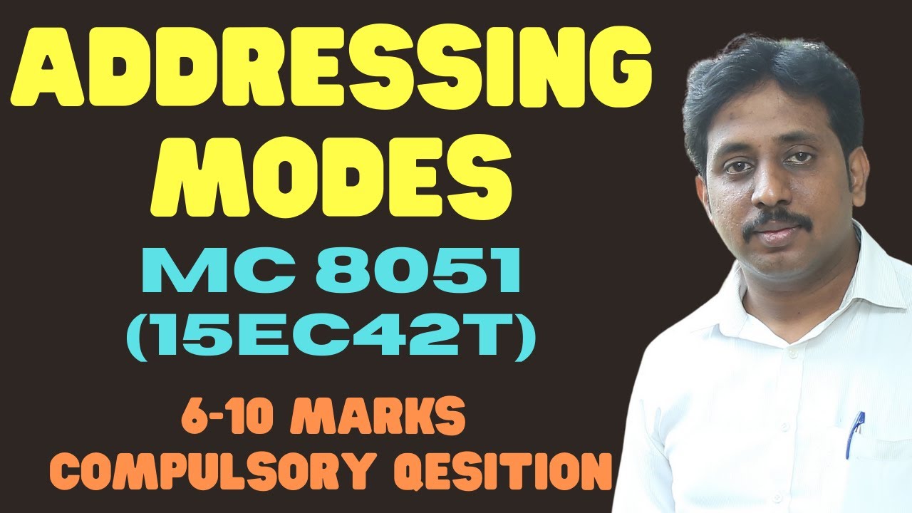 ADDRESSING MODES OF 8051-15EC42T- Micro controller 8051 | Diploma | Namm Diploma