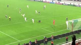 Che Adams Shot Blocked. Greece V Scotland World Cup Qualifier 151125