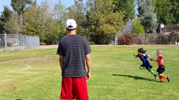 AC Brea U5 AYSO soccer game rookie soccer 4 yr 5 yr old girls boys JUSA G11 B11