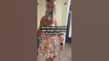MOEDER VS VADER tijdens het SHOPPEN met 4 dochters 🤣 #grappig #herkenbaar #pov #humor #kids #mama