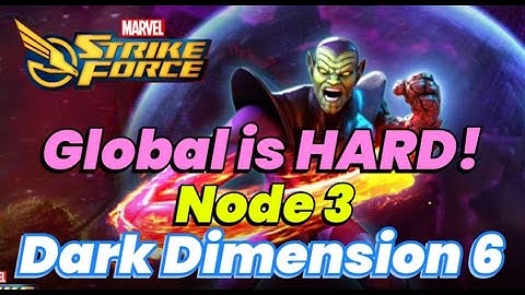 Dark Dimension 6: Node 3 BABY APOC TEAM! FIRST ATTEMPT! GLOBAL IS HARD! DD6 | MARVEL Strike Force