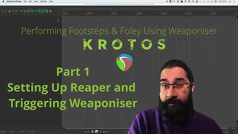 Performing Footstep Foley Using Weaponiser - Part 1 - Setting Up Reaper and Triggering Weaponiser