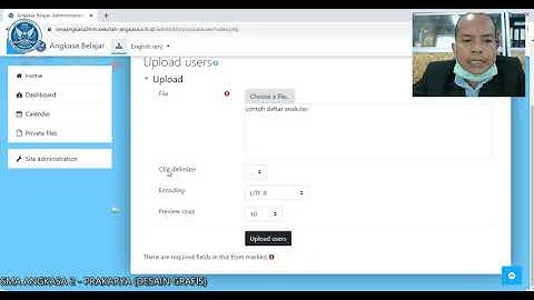 CARA UPLOAD DATA EXCEL KE MOODLE