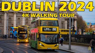 Dublin 4K Narrated Walking Tour Ireland 2024