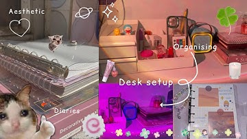 Decorating My Minimal Desk 🍡| Calm & Aesthetic Workspace Setup”