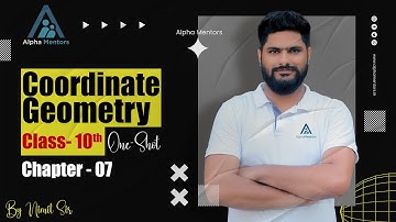 Coordinate Geometry| Class 10th |Chapter 7| One-Shot| Alpha Mentors | RBSE/CBSE 2025-26 | Nimit Sir