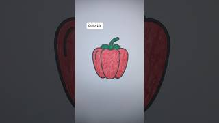 Capsicum Coloring #asmr #satisfying #relaxingvideo #coloring #stressrelief