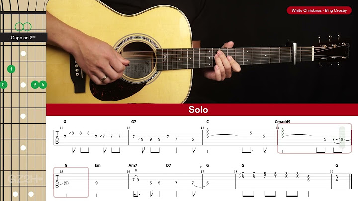 White Christmas Guitar version - Guitar performance video thumbnail