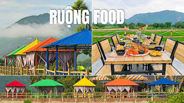 Quán ăn RUỘNG FOOD có view tuyệt đẹp tại cánh đồng Tà Pạ, có món gà đốt, ếch nướng Campuchia...