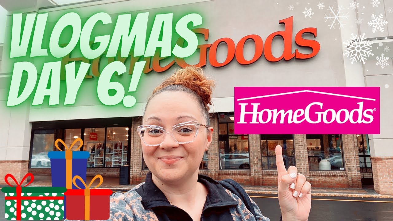 HOMEGOODS SHOP WITH ME VLOGMAS DAY 6 LET'S FIND CHRISTMAS GIFT