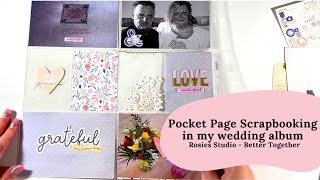 Wedding album Pocket Page | Project Life | Rosies Studio | ScrappyNerdUK