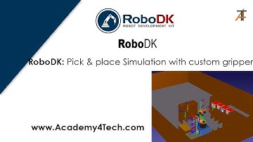 RoboDK: Best pick & place Simulation with custom gripper