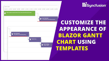 Customize the Appearance of Blazor Gantt Chart Using Templates