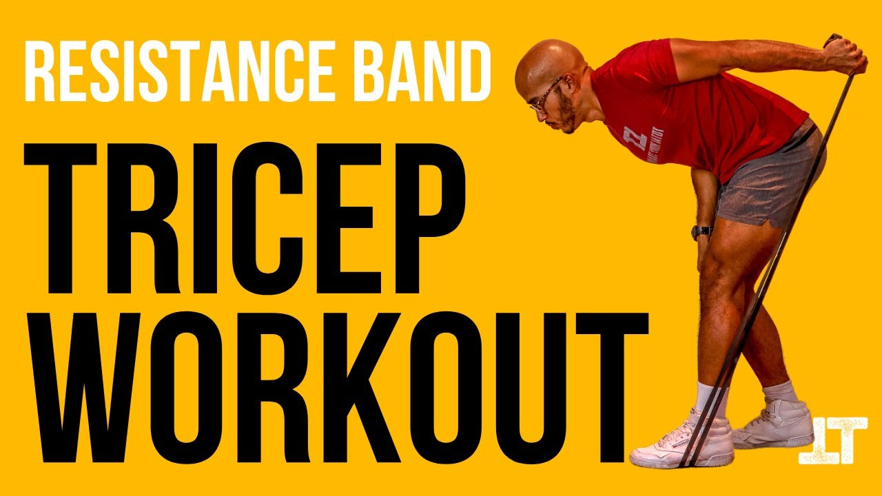 Resistance Band Tricep Workout No Attachment YouTube