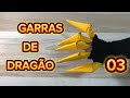 Como fazer garras de dragão de papel 03 #origami #dragonclaw #papercraft