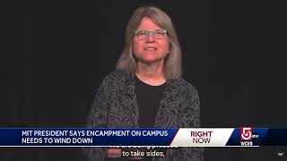 MIT presidents says time for encampment to wind down