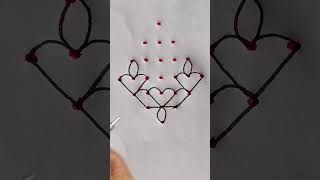 7×1 dots diwali rangoli | #dialyrangoli#easyrangoli  #kolam#muggulu#rangoli