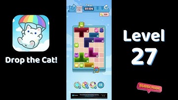 🎮 Drop the Cat! Level 27 Walkthrough | Fun Candy Puzzle Challenge 🐱