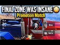   FINAL ZONE WAS INSANE 😳 | Promotion Match PUBG Mobile /BGMI