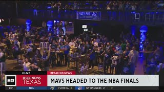Fans go crazy as Mavs advance to NBA finals